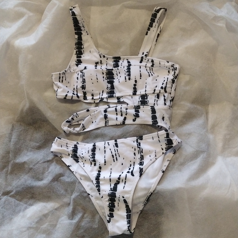 Black and White Swimsuit